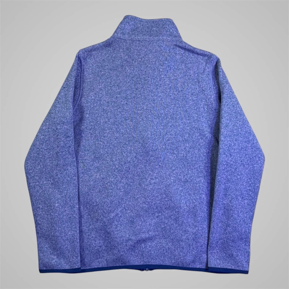 Eddie Bauer Womens Medium‎ M Blue Sweater Fleece Jacket Full Zip Periwinkle Marl - Picture 6 of 14